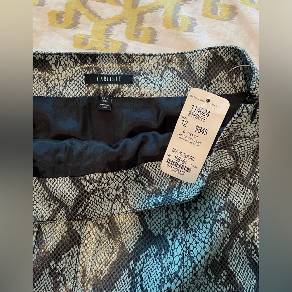 Carlisle Collection “Serpentine” Blue Python Prin… - image 4